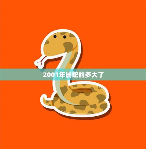 2001年属蛇的多大了(如今已成为成年人你知道吗)