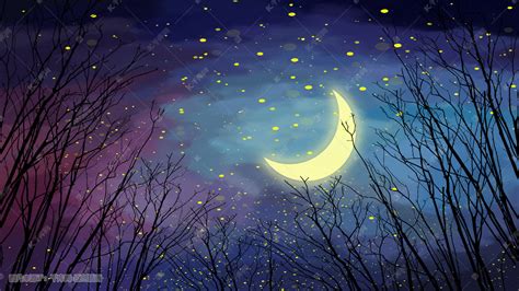 星月夜图片
