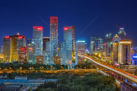 中国北京CBD建筑群高视角风光日转夜延时摄影—高清视频下载、购买_视觉中国视频素材中心