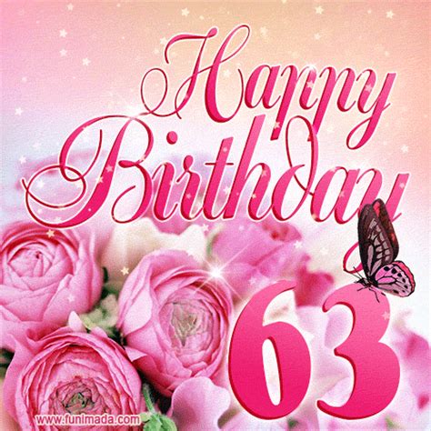 63 years Happy Birthday Cake - messageswishesgreetings.com