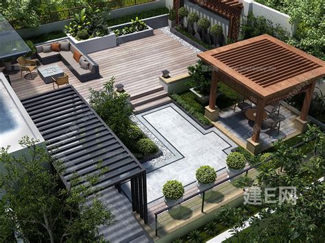 新中式风别墅庭院景观怎么设计，15个新中式别墅花园装修实景图片案例给你答案 - 成都青望园林景观设计公司