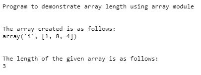 Python Arrays