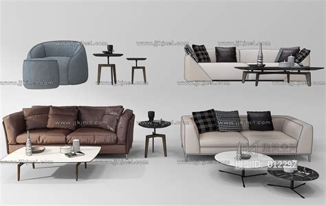 Z19-1127现代沙发组合3d模型下载-【集简空间】「每日更新」