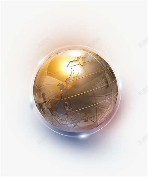 金色地球创意png图片免费下载-素材7zxWPaaVP-新图网