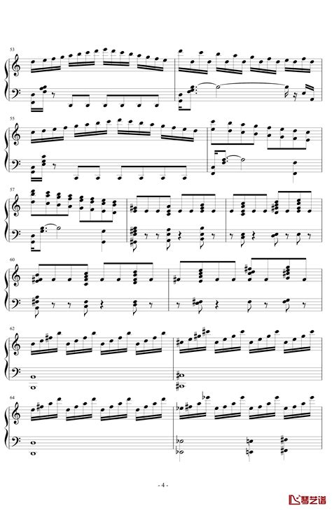 悲怆第三乐章钢琴谱-贝多芬-歌谱网