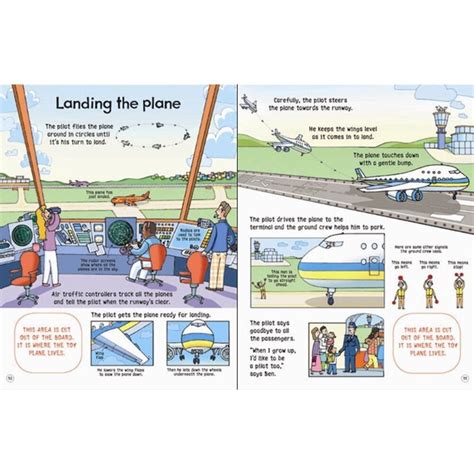 Книга "Wind-up plane book", 3 години+, Usborne - eMAG.bg