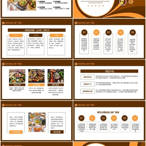 美食餐饮行业线上推广培训营销方案PPT模板_PPT模板 【OVO图库】