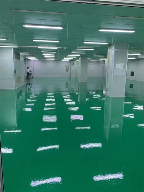 绿色环氧树脂地坪漆室内停车场工厂无尘车间自流平地板漆上门施工-阿里巴巴