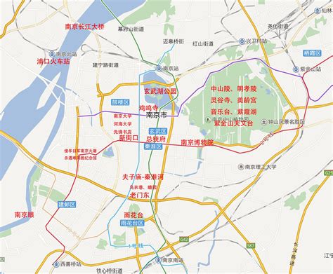 南京市旅游地图图片