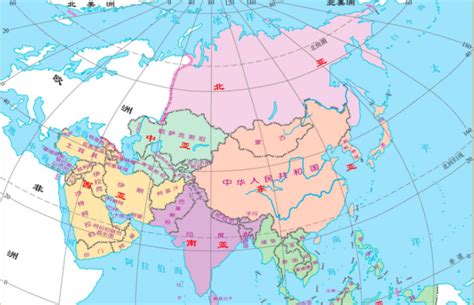 亚洲各国家矢量地图PPT-PPT模板-图创网