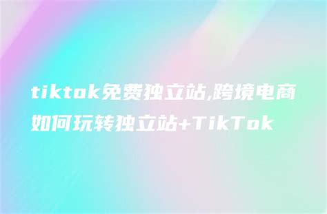 tiktok独立站是什么,独立站+TikTok - DTCStart