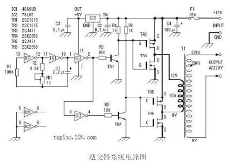 逆变器原理图图片