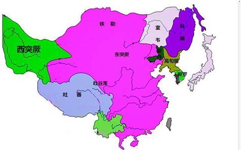 唐朝版图变化图片