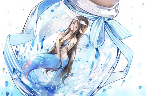 二次元美人鱼图片