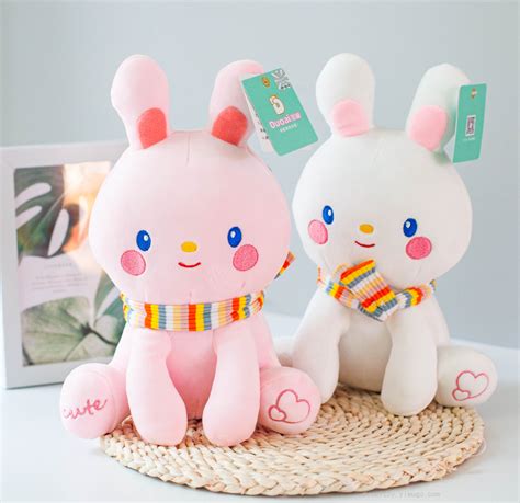 厂家热销娃娃机小兔子公仔玩偶儿童毛绒玩具抱枕生日礼物婚庆礼品-阿里巴巴