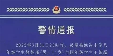 警方通报灵璧县渔沟中学事件：犯罪嫌疑人已被控制_手机新浪网