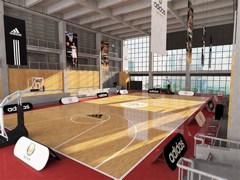 篮球场（济南公安特警支队实训基地篮球场）|空间|室内设计|汉青 - 原创作品 - 站酷 (ZCOOL)