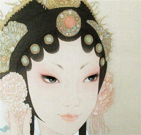 花旦妆容甜美女生头像