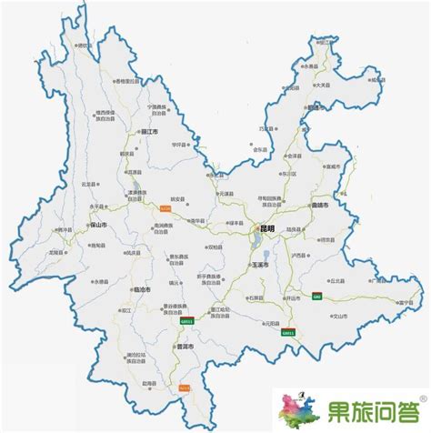 云南地图全图大图图片