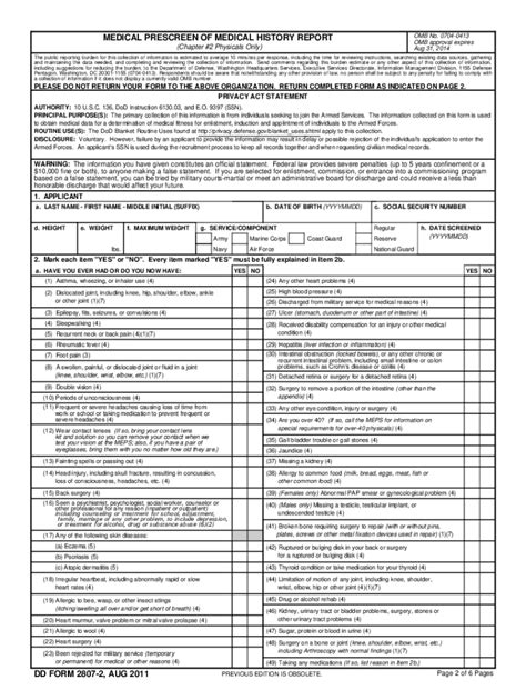 Dd 2807 2 PDF Fillable Form - Fill Out and Sign Printable PDF Template ...