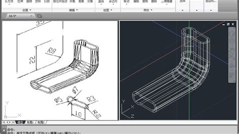 CAD零基础学三维建模，CAD三维入门，CAD三维扫描/扫惊命令的应用CAD16-5_腾讯视频}