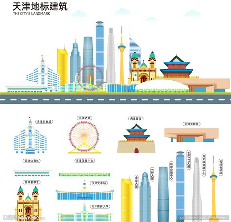 中国天津海河和直沽桥城市天际线航拍—高清视频下载、购买_视觉中国视频素材中心