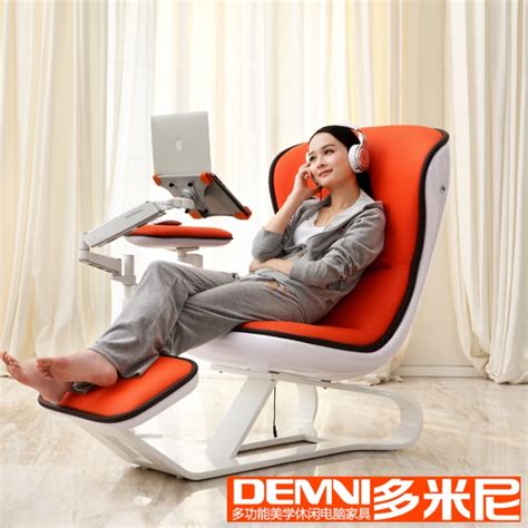 【多米尼】多米尼 时尚休闲可躺电脑椅子 家用电脑桌椅一体设计 ...