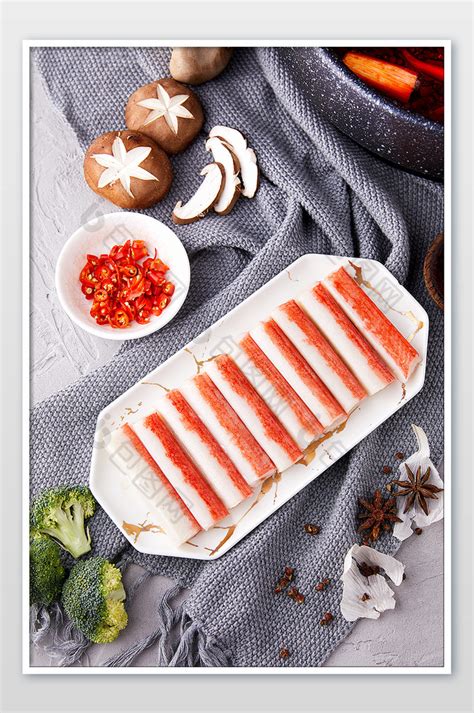 火锅中式餐饮食材新鲜蟹肉棒蟹柳海报图片-包图网