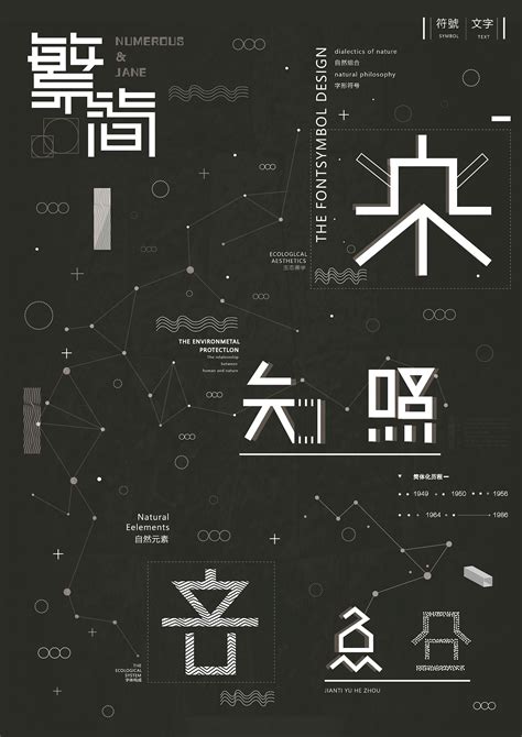《繁与简——字体符号设计》|平面|海报|乔老帅_原创作品-站酷ZCOOL