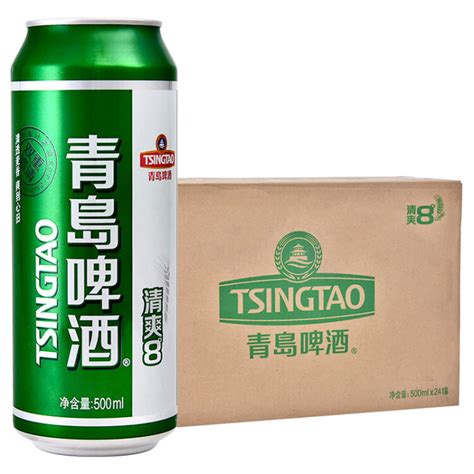青岛啤酒（TsingTao）清爽8度500ml*24听 整箱装【图片 价格 品牌 评论】-京东