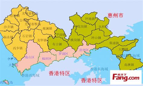 深圳最新区域划分图（需划分了4个新区：光明、坪山、龙华、大鹏）-深圳新划分的新区有哪些？