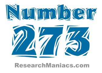 Number 273 - All about number two hundred seventy-three