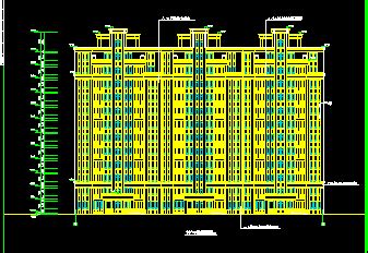 山东某12层住宅楼建筑CAD施工设计图纸_住宅小区_土木在线