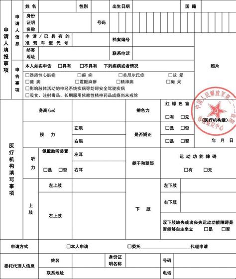 哈尔滨驾驶员体检表(机动车驾驶人身体条件证明)体检合格标准_文档下载