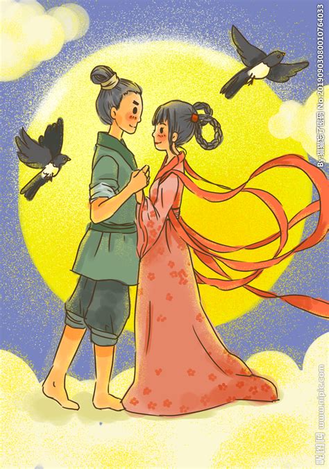 牛郎织女图图片