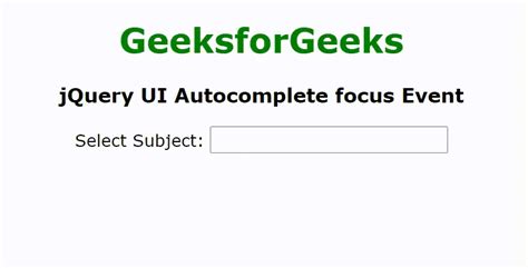 jQuery UI Autocomplete focus用法及代码示例 - 纯净天空