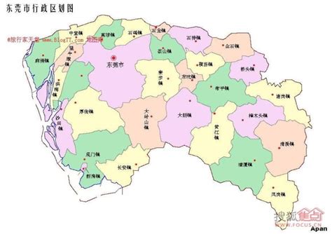 东莞市行政区划图图片 东莞市行政区划图图片