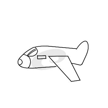卡通客运飞机简笔画画法图片步骤（学画画动漫人物） - 有点网 - 好手艺