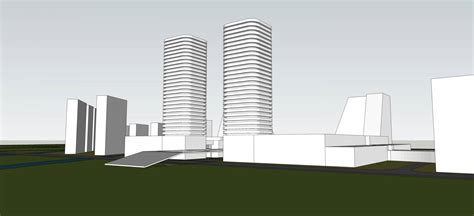现代大型商厦及住宅楼3dmax 模型下载-光辉城市