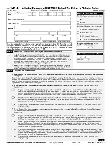 IRS Fillable Form 941 2024