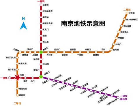 南京地铁线路图_长沙社区通
