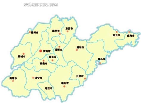 山东省的地图图片