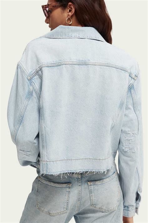 Μπουφαν Customised Denim Jacket In Organic Cotton — Beach Treat 166341 ...