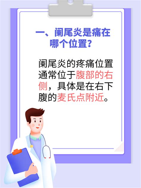 阑尾炎疼痛位置图图片