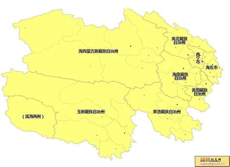 青海省地图图片