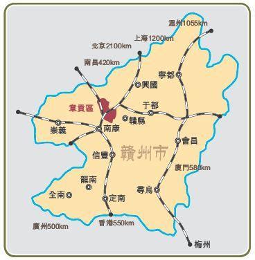 赣州行政区划图图片
