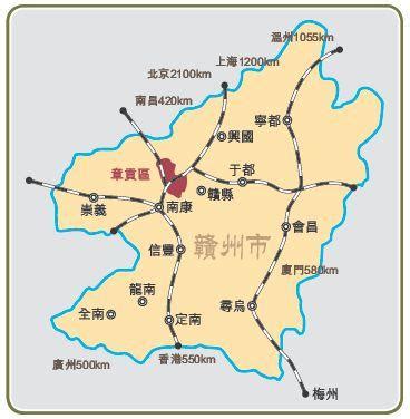 江西省赣州市旅游地图高清版_江西地图_初高中地理网