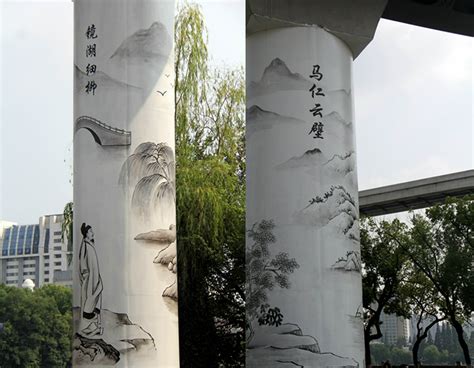 安徽芜湖：建了近5年的轻轨马上通车了，美丽的风景画在柱子上|鸠兹广场|芜湖|轻轨_新浪新闻
