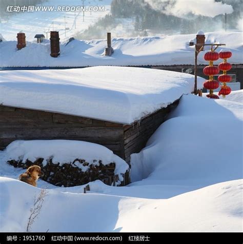 白雪皑皑的房顶高清图片下载_红动中国