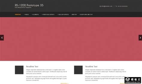 简约黑白搭配CSS网站模板是一款个性的设计公司网站模板下载。_金屋文档